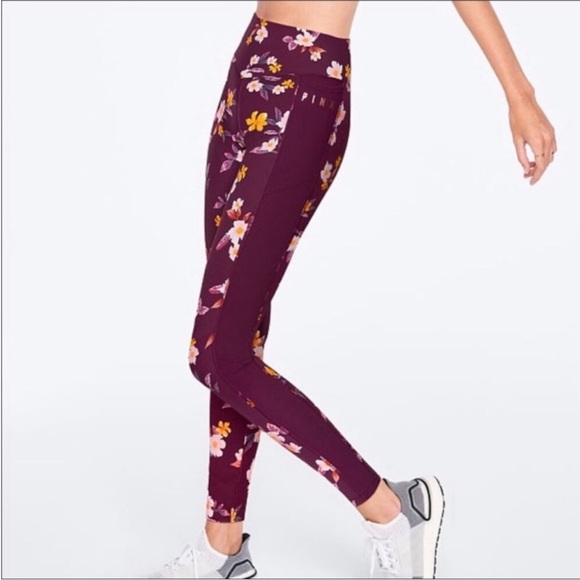 Victoria’s Secret PINK floral legging pants large - Picture 1 of 6